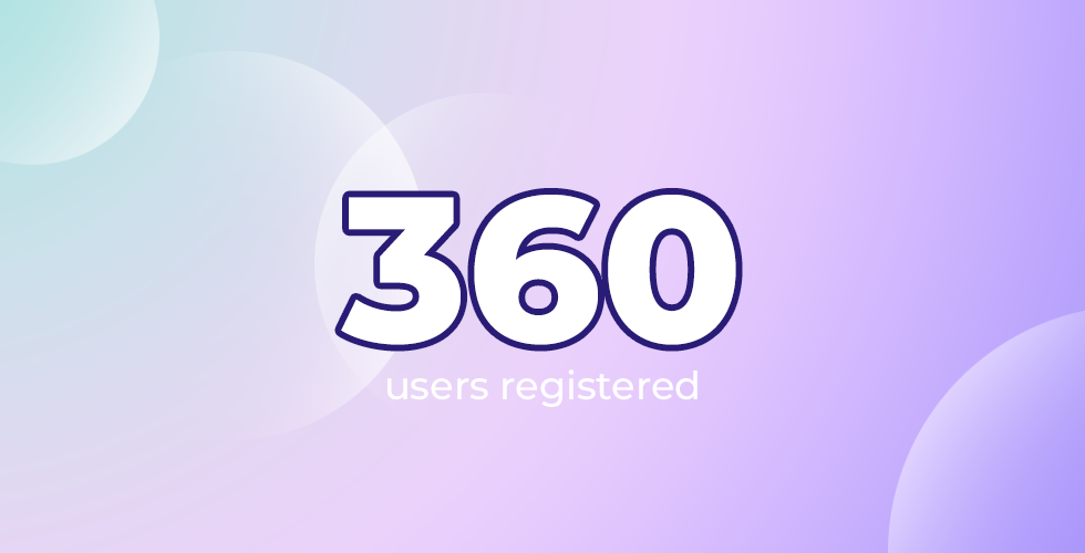 Thank you for 360 registrations!